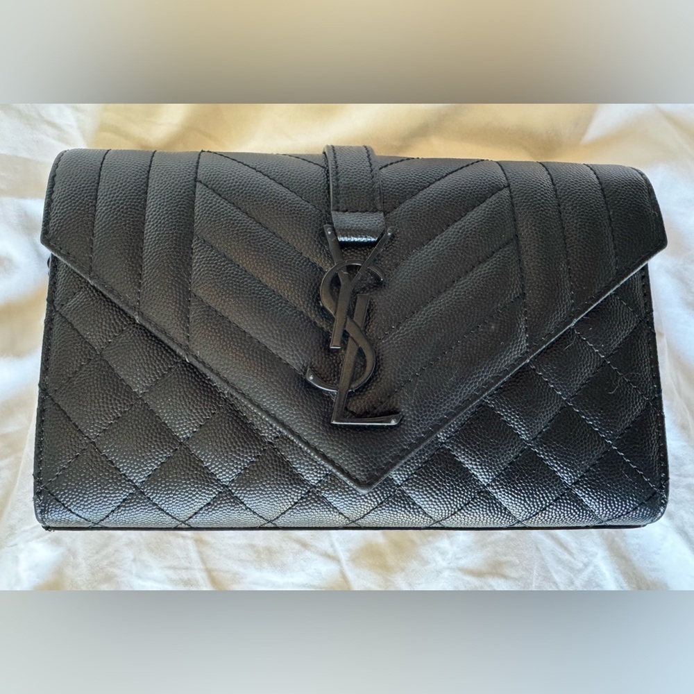 Saint Laurent small monogram quilted leather shoulder bag